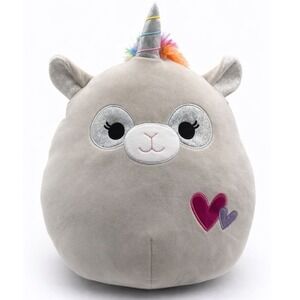 Squishmallows 12" Kate The Llama Unicorn Plush Toy Rainbow Horn Tail NEW